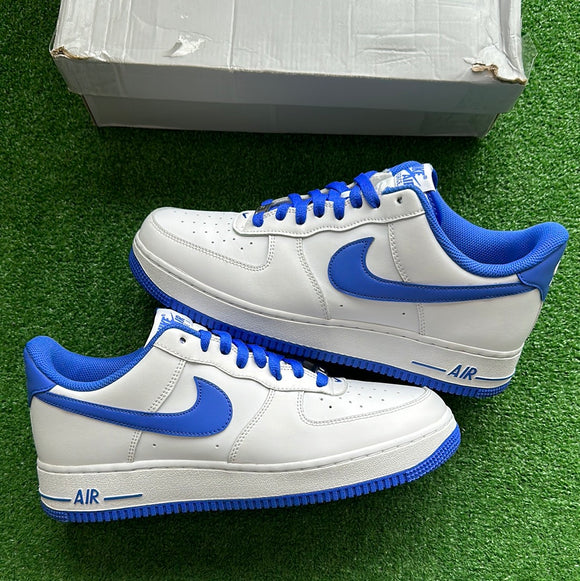 Nike Medium Blue Low Air Force 1s Size 10.5