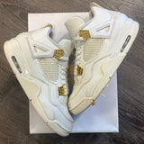 Jordan Metallic Gold 4s Size 12W/10.5M