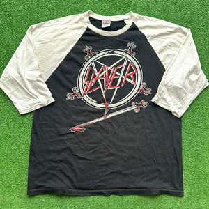 Vintage Slayer Long Sleeve Tee Size L