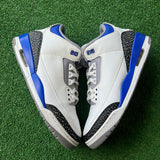 Jordan Racer Blue 3s Size 12