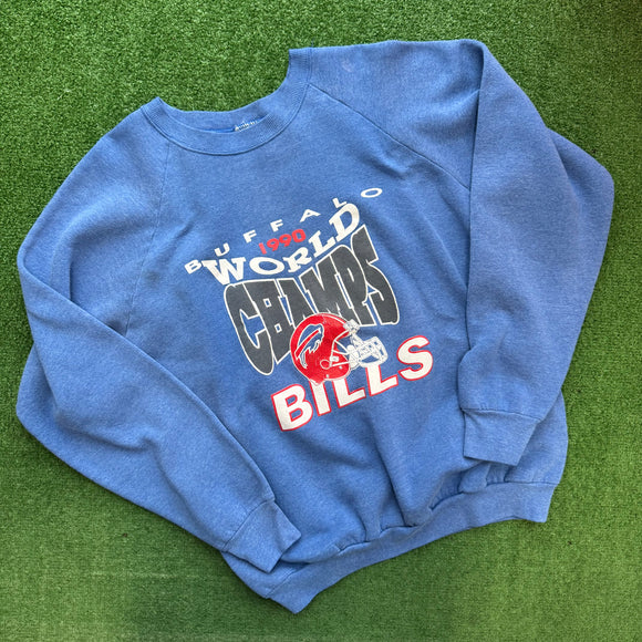 Vintage Buffalo Bills Super Bowl Champs Crewneck Size L