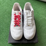 Nike Supreme White Air Force 1s Size 10