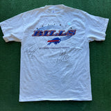 Vintage Buffalo Bills Autographed Tee Size L