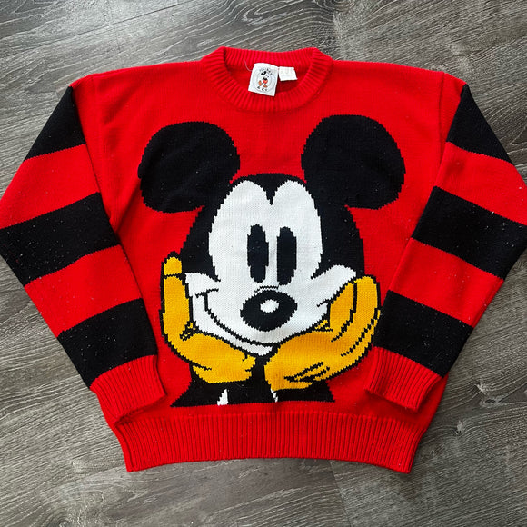 Vintage Mickey Mouse Sweater Size L