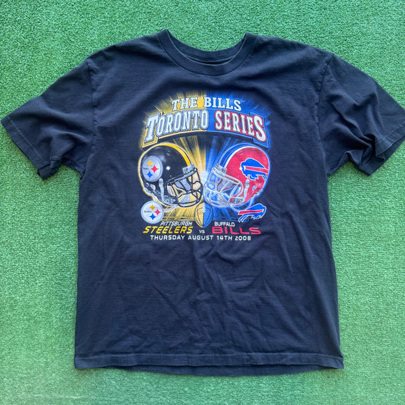Vintage y2k Buffalo Bills Toronto Series Tee Size L