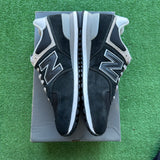 New Balance Black Grey 574 Size 13