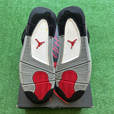 Jordan Black Canvas 4s Size 10.5