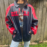 Vintage Buffalo Bills Leather Jacket Size XLT