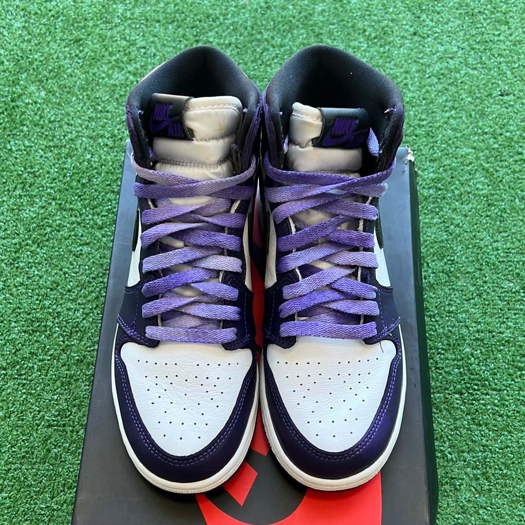 Jordan Court Purple 1s Size 5Y – My Cuzin Vintage