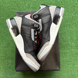 Jordan Black Cement 3s Size 9.5