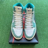 Jordan Turbo Green 1s Size 10