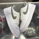 Nike White Grey Low Air Force 1s Size 10.5