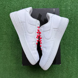 Nike Supreme White Air Force 1 Lows Size 9.5