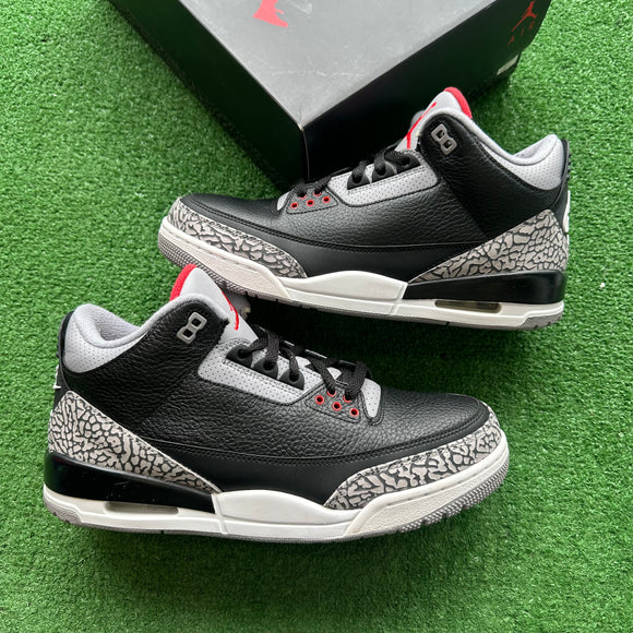Jordan 2017 Black Cement 3s Size 11