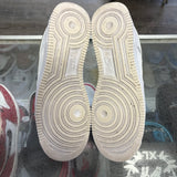 Nike White Grey Low Air Force 1s Size 10.5