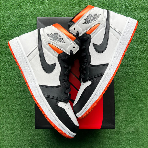 Jordan Electro Orange 1s Size 9.5