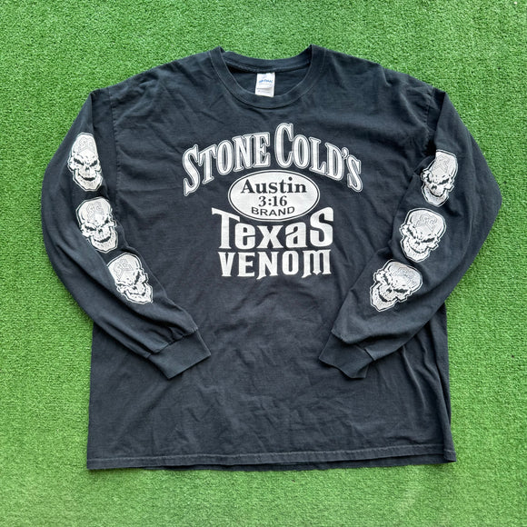Vintage Stone Cold WWF Longsleeve Tee Size XXL