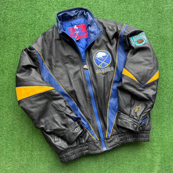 Vintage Buffalo Sabres Leather Jacket Size XL