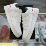 Nike Supreme White Low Air Force 1s Size 10.5