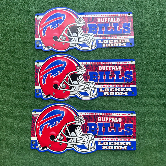 Vintage Buffalo Bills Locker Room Sign