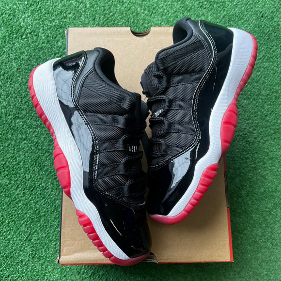 Jordan Bred Low 11s Size 7Y
