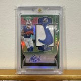 Buffalo Bills Keon Coleman Autographed Numbered Nike Swoosh Jersey Patch Card