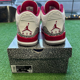 Jordan Cardinal Red 3s Size 9