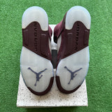 Jordan Burgundy 5s Size 5Y