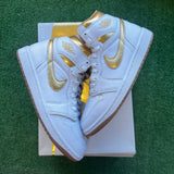 Jordan Metallic Gold 1s Size 8.5W/7M