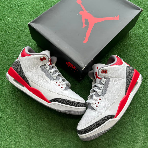 Jordan Fire Red 3s Size 13
