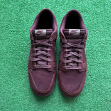 Nike Burgundy Low Dunks Size 14