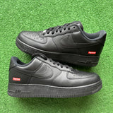Nike Supreme Black Air Force 1s Size 11