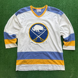 Vintage Buffalo Sabres Pat LaFontaine Tee Size L