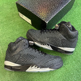 Jordan Black Silver 3Lab 5s Size 10
