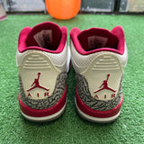 Jordan Cardinal Red 3s Size 7Y