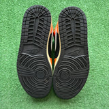 Jordan Black Cone Mid 1s Size 9.5