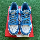Nike UNC Low Dunk Size 4Y