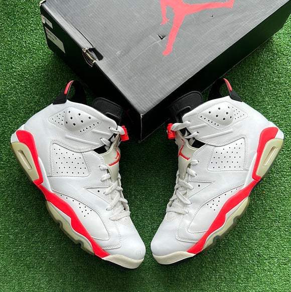 Jordan White Infrared 6s Size 12