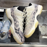 Jordan Snakeskin Light Bone Low 11s Size 10.5