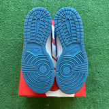 Nike UNC Low Dunk Size 4Y