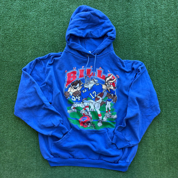 Vintage Buffalo Bills Looney Tunes Hoodie Size M