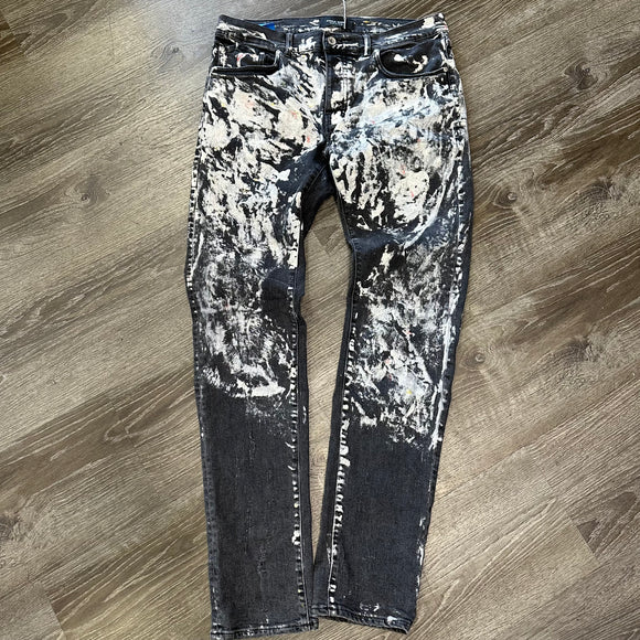 Purple Brand Paint Splatter Jeans Size 36W