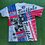 Vintage Buffalo Bills All Over Print Tee Size L