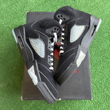 Jordan Reimagined Black Metallic 5s Size 8.5