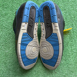 Jordan Off White Black Blue Low 2s Size 10.5