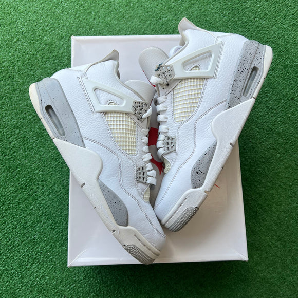 Jordan White Oreo 4s Size 9.5