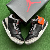 Jordan Black Cement 3s Size 10.5