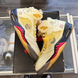 Jordan Off White Sail 5s Size 10.5
