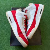 Jordan Tinker University Red 3s Size 11