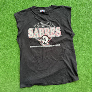 Vintage Buffalo Sabres Cut Off Tee Size L